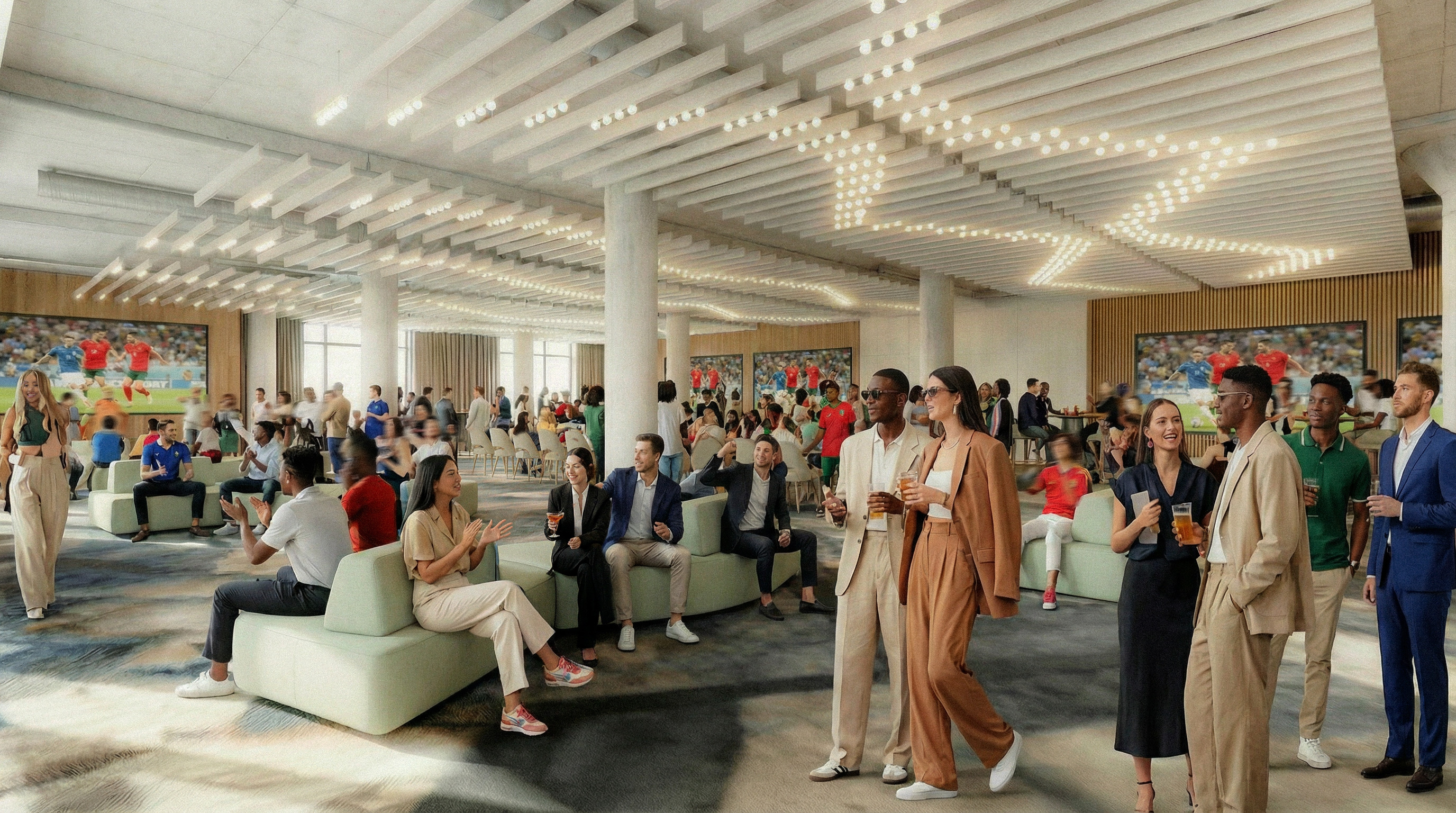 Hospitality area by day