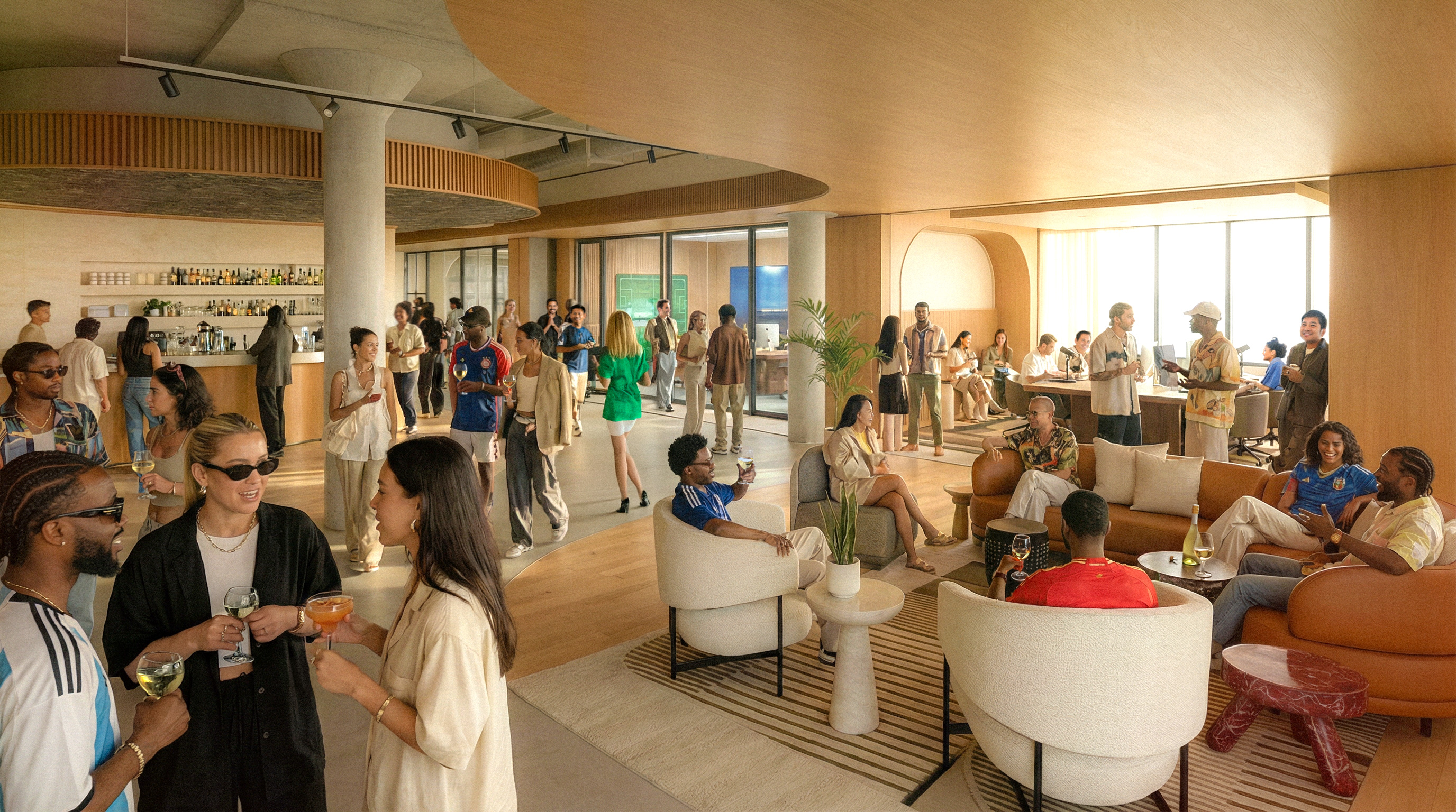 Bar and seating